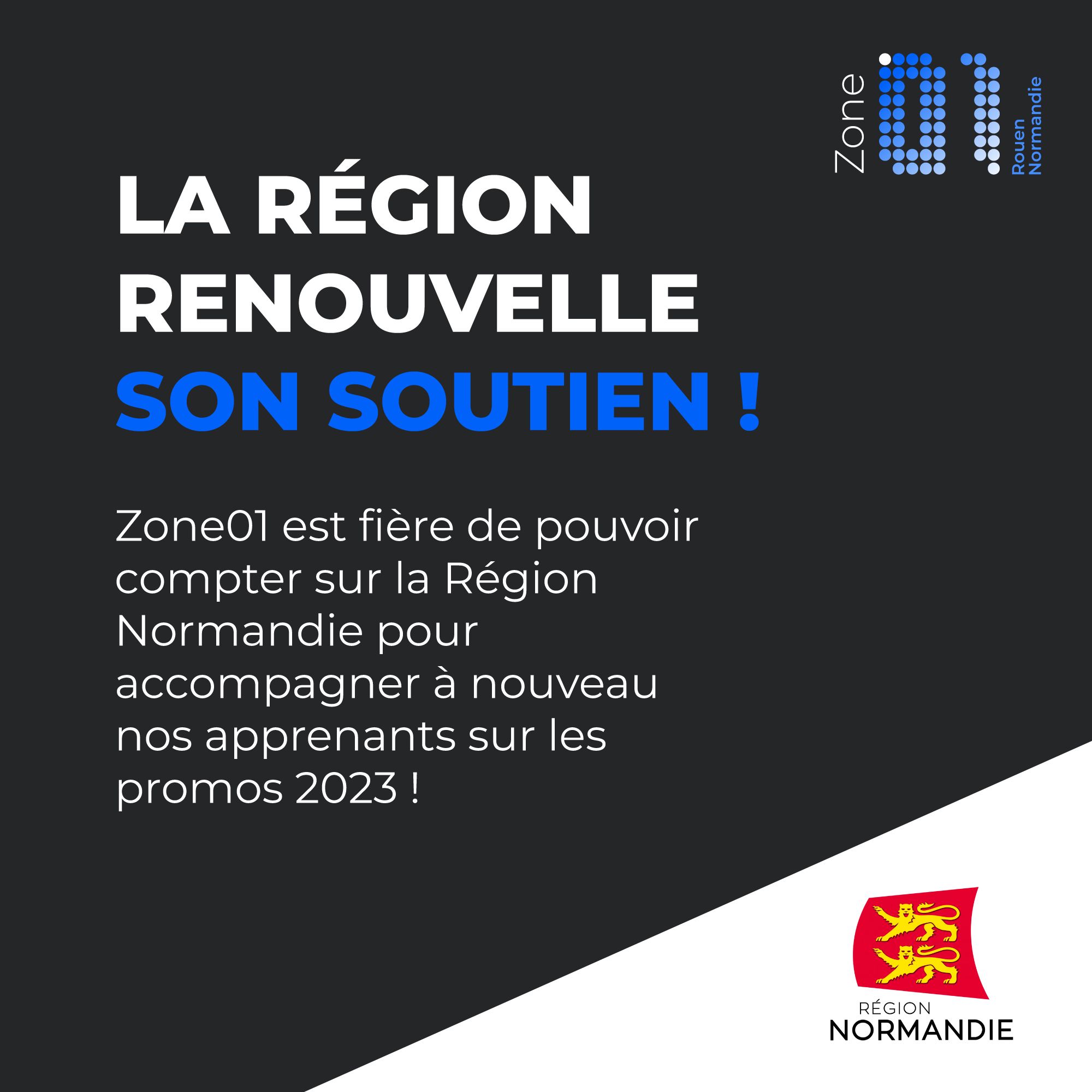 La région renouvelle son soutien
