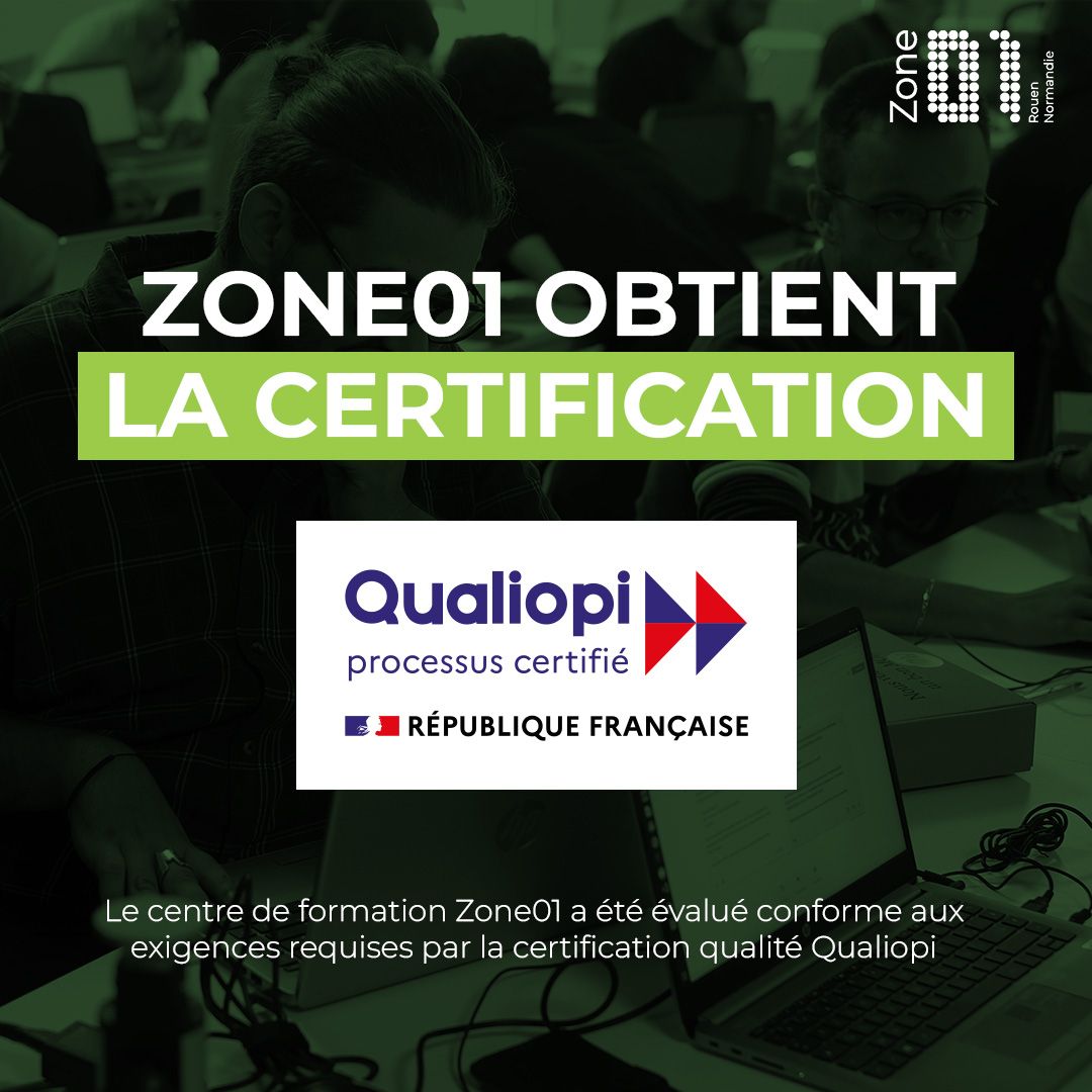 Start01 obtient la certification Qualiopi