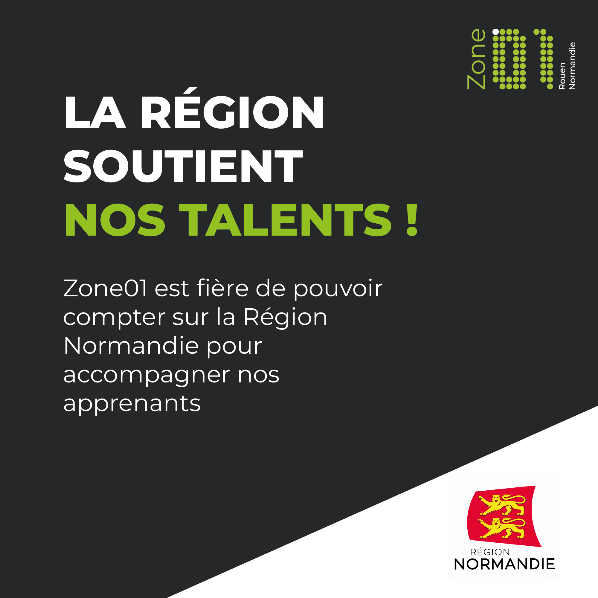 La région soutient nos talents !