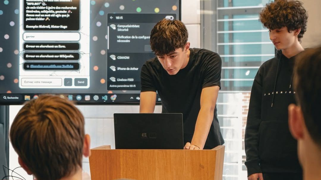 Restitution des projets à la fin du stage numérique chez Start01 Rouen